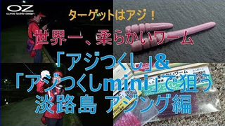 ターゲットはアジ！世界一、柔らかいワーム「アジつくし」＆「アジつくしmini」で狙う淡路島のアジ ジグ単編