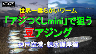 アジつくしminiで狙う豆アジング 神戸空港・親水護岸編